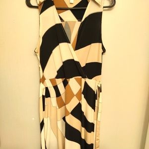 New York & Company Collard Wrap Dress
